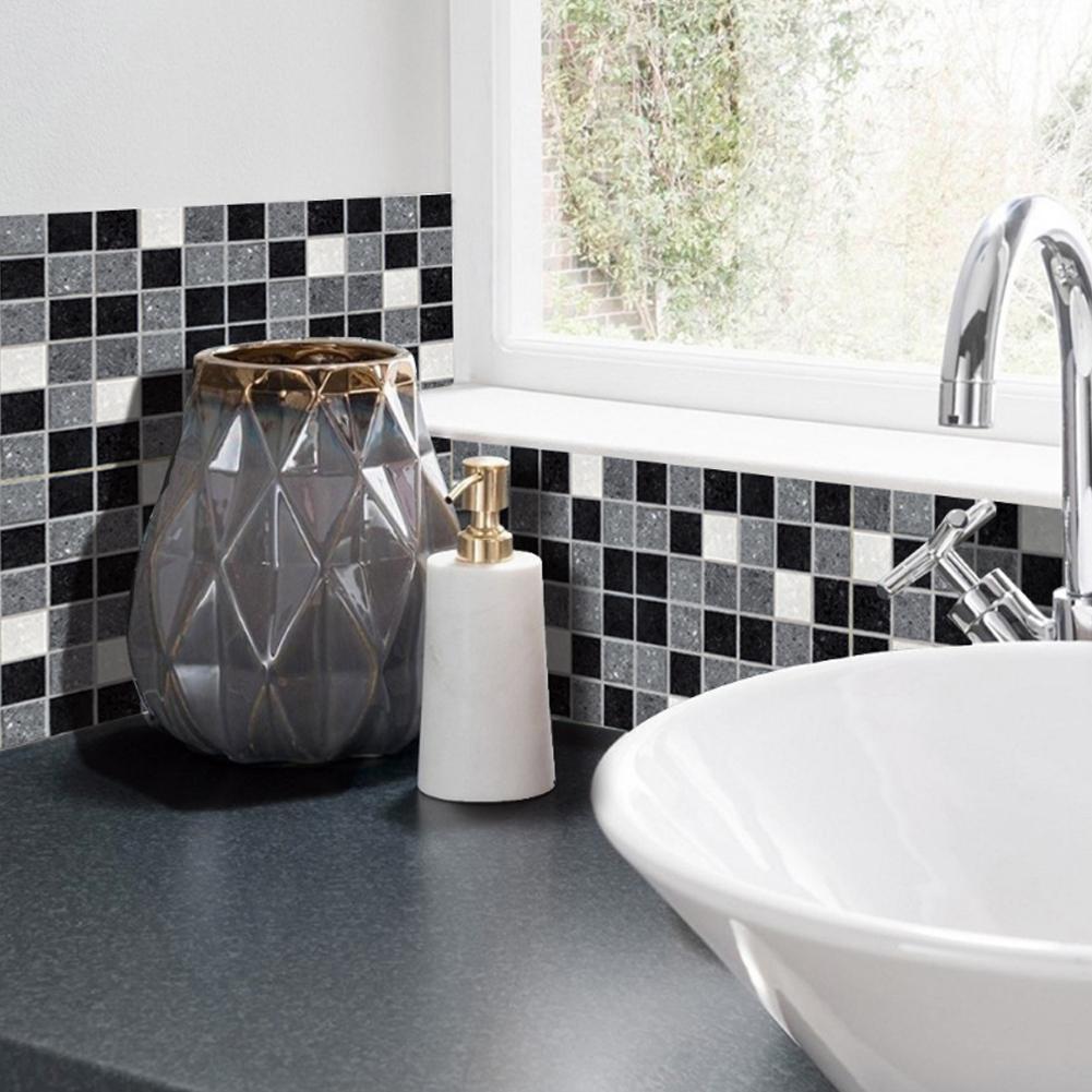 Наклейка на стену из керамической плитки ПВХ, самоклеящиеся обои для украшения фона кухни дома