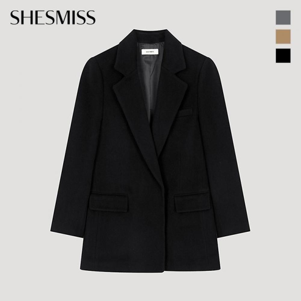  She S miSS  Wool Back Slit Tailored Jacket Swwjko41040