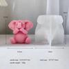 Baby Elephant Candle Mold DIY Chocolate Handmade Soap Gypsum Epoxy Resin Silicone Mould Home Decoration Ornaments 2023 New