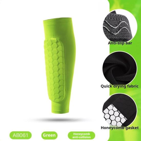 1Pc/2Pcs Soccer Shin Guards Calf Compression Sleeves with Honeycomb Pads Shin Splint Supports