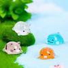 Cute Glow-in-the-dark Resin Animal Miniatures For Diy Micro Landscape Decor