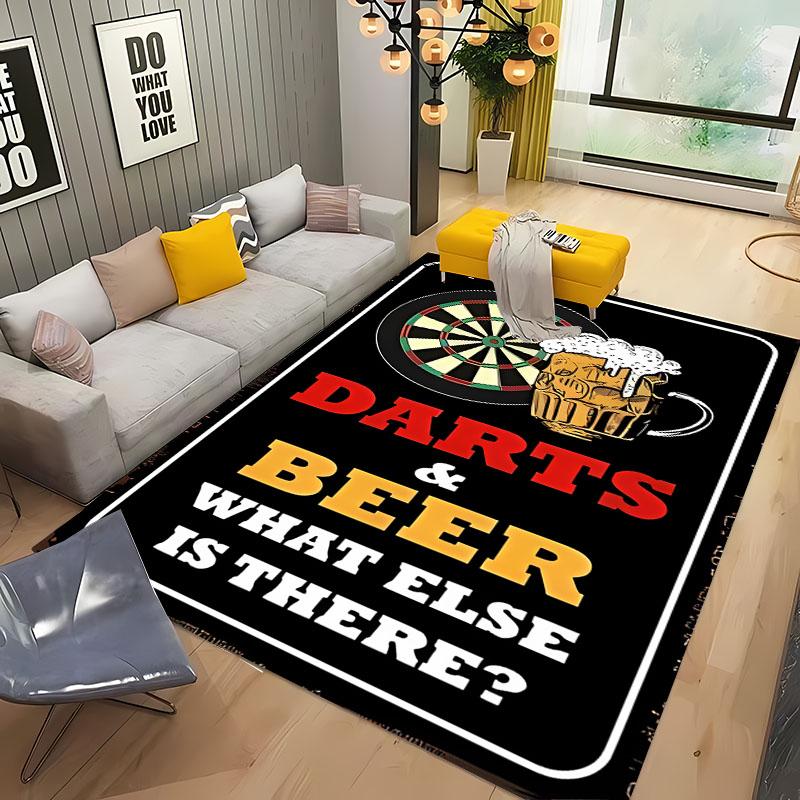 Dart Target Carpet for Living Room Bedroom Hallway Long Strip Alfombra Anti-slip Soft Area Rug Sofa Doormat Home Decor Tapete HD