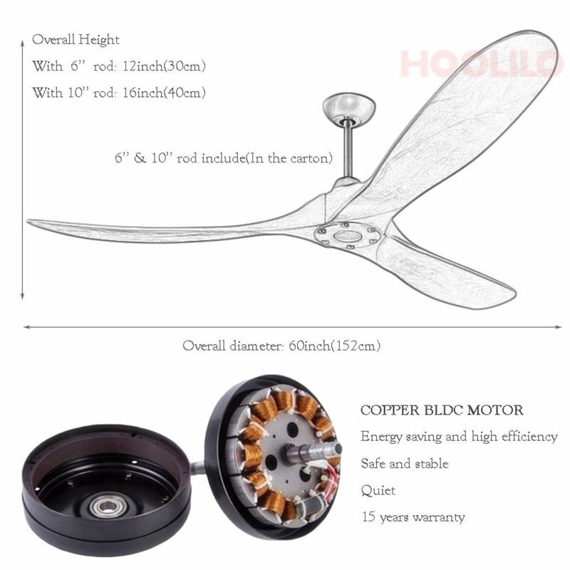 52-дюймовый потолочный вентилятор с декоративным дизайном, деревянными лопастями, энергосберегающим двигателем постоянного тока, подсветкой и пультом дистанционного управления