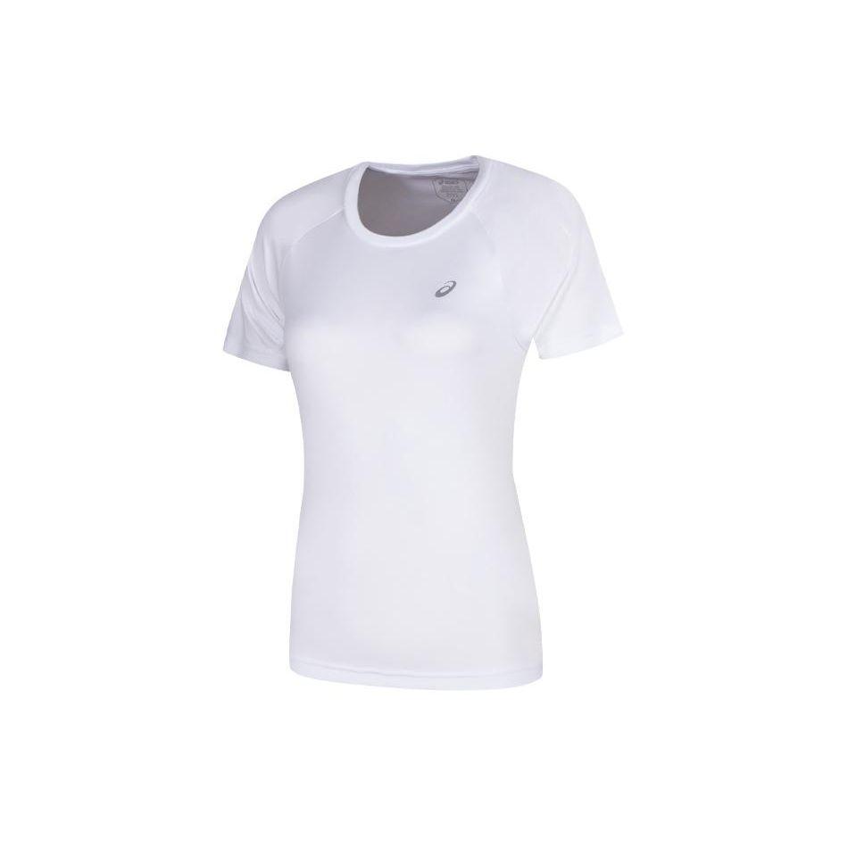 Asics Logo Round Neck Pullover Sports Short Sleeve Raglan T-Shirt Women T-Shirt White 2012C697-100