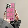 Love English Trendy Art Creative Mirror Phone Case For iPhone 16 Pro Max 11 12 13 14 15 XS X XR 7 8 Plus Shockproof Bumper Cover