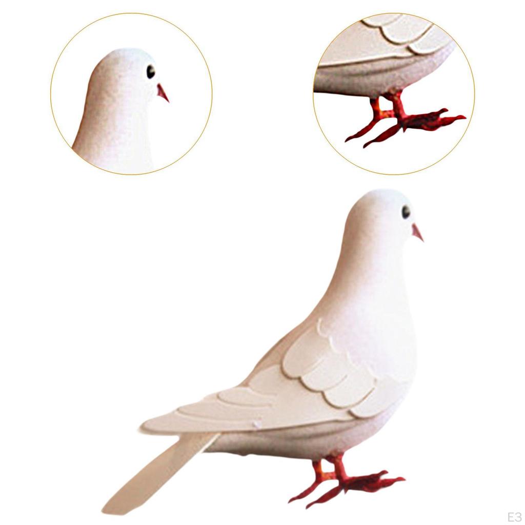 Foam Pigeon Model for Display, Imitation Dove Educational Use