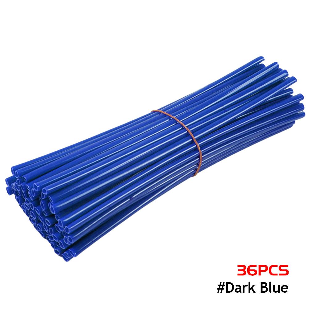 36 шт. защитные обертывания для колес мотоцикла со спицами, ободья, накладки на кожу, чехлы для труб для мотокросса, велосипеда, крутые аксессуары 12