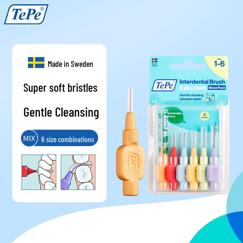 Tepe I-Shaped Interdental Brushes for Orthodontics