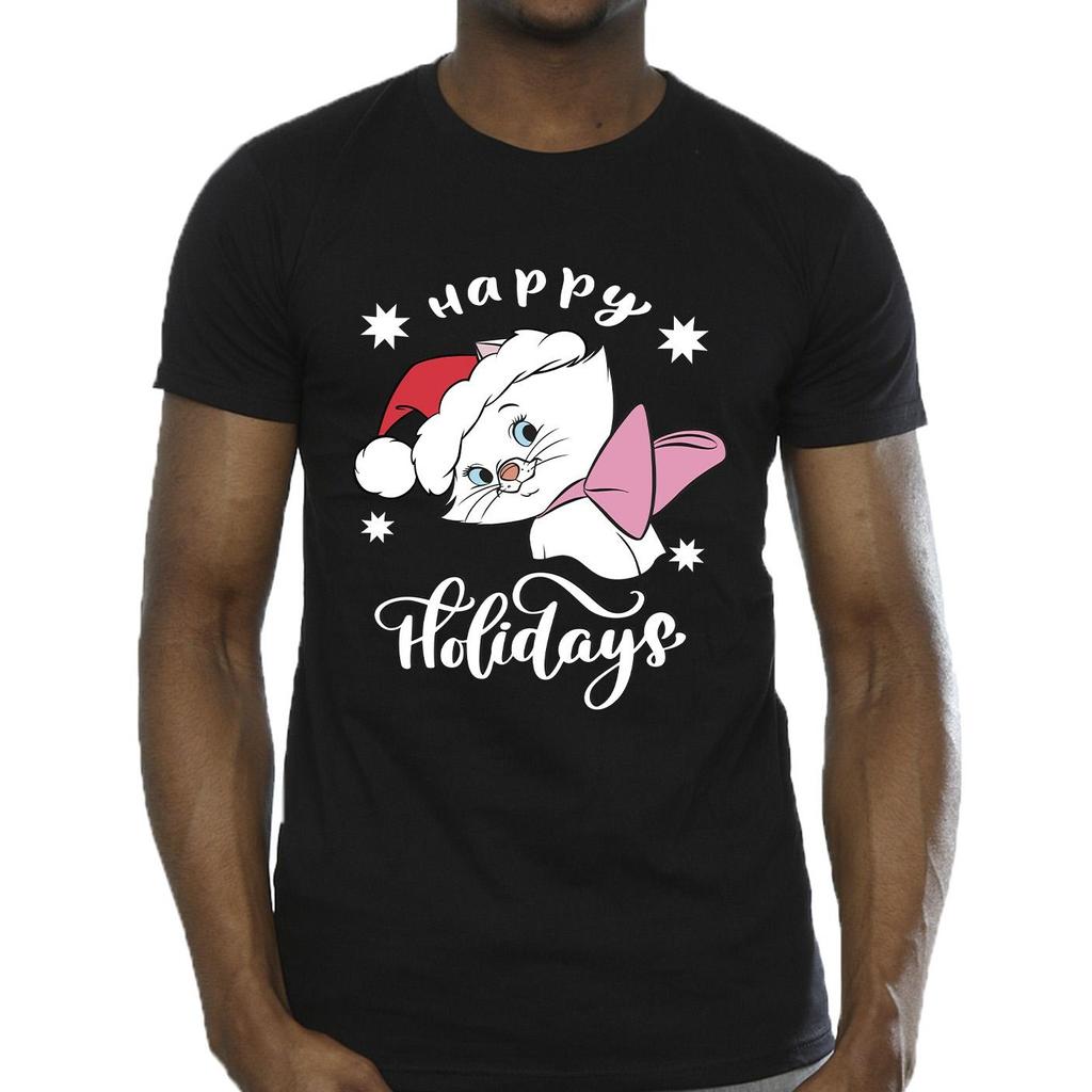 Disney Mens The Aristocats Happy Holidays T-Shirt