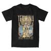 Ретро Футболки Fear And Hunger Termina Мужские С круглым вырезом С коротким рукавом Стильный Харадзюку Винтажный Топ Уличная одежда Футболка Хлопок Летние Топы