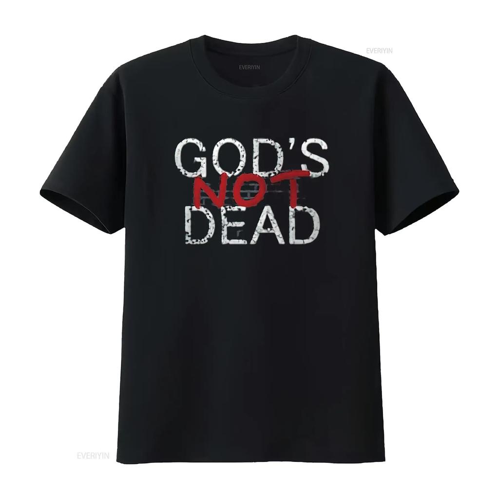 Mens God S Not Dead T Shirt Black 2X Large vintage Washed Top For Everyday Wear Versatile Comfortable homme graphic Stylish