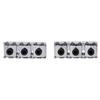 2x Silver Metal Locking Nut String Lock for Floyd Rose Style Electric Guitars