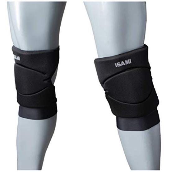 ISAMI Isami Knee Guard Foot Shin Knee Support Martial Arts Martial Arts Karate Kickboxing After Mixed Martial Arts M L-1103 (Black, (Free))