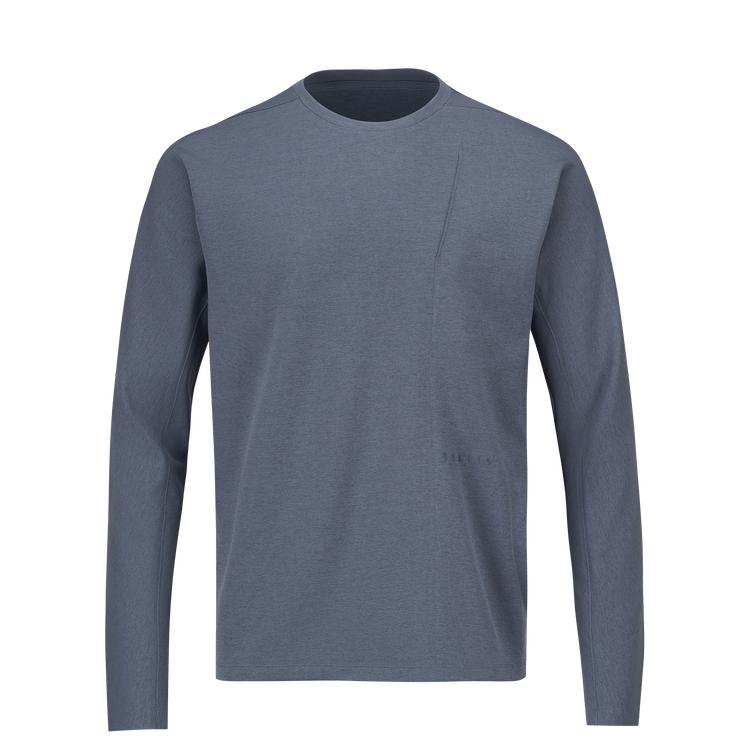 DESCENTE DUALIS Urban Commute Crew Neck Long Sleeved T Shirt Men's D4431DTL82