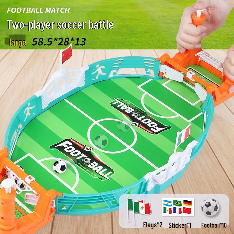 Dual-Player Tabletop Soccer Game for Kids Aged 3-6 - Educational Parent-Child Interaction