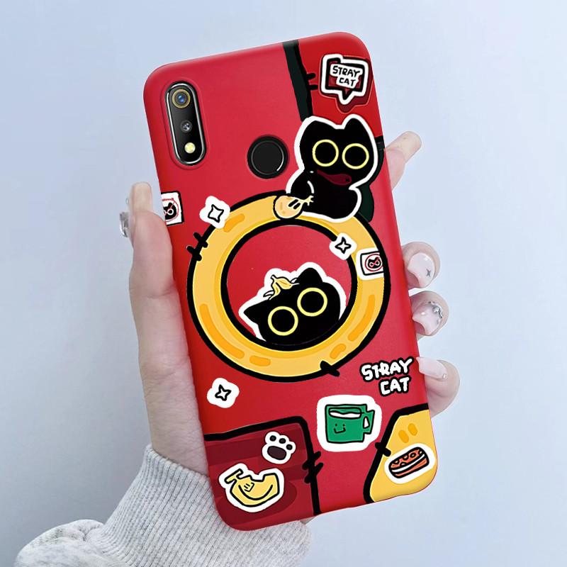 For Realme 3 3i 3Pro Phone Case Butterfly Flower Girl Design Soft Silicone TPU Back Housing for Oppo Realme 3 Realme3 Pro Covers