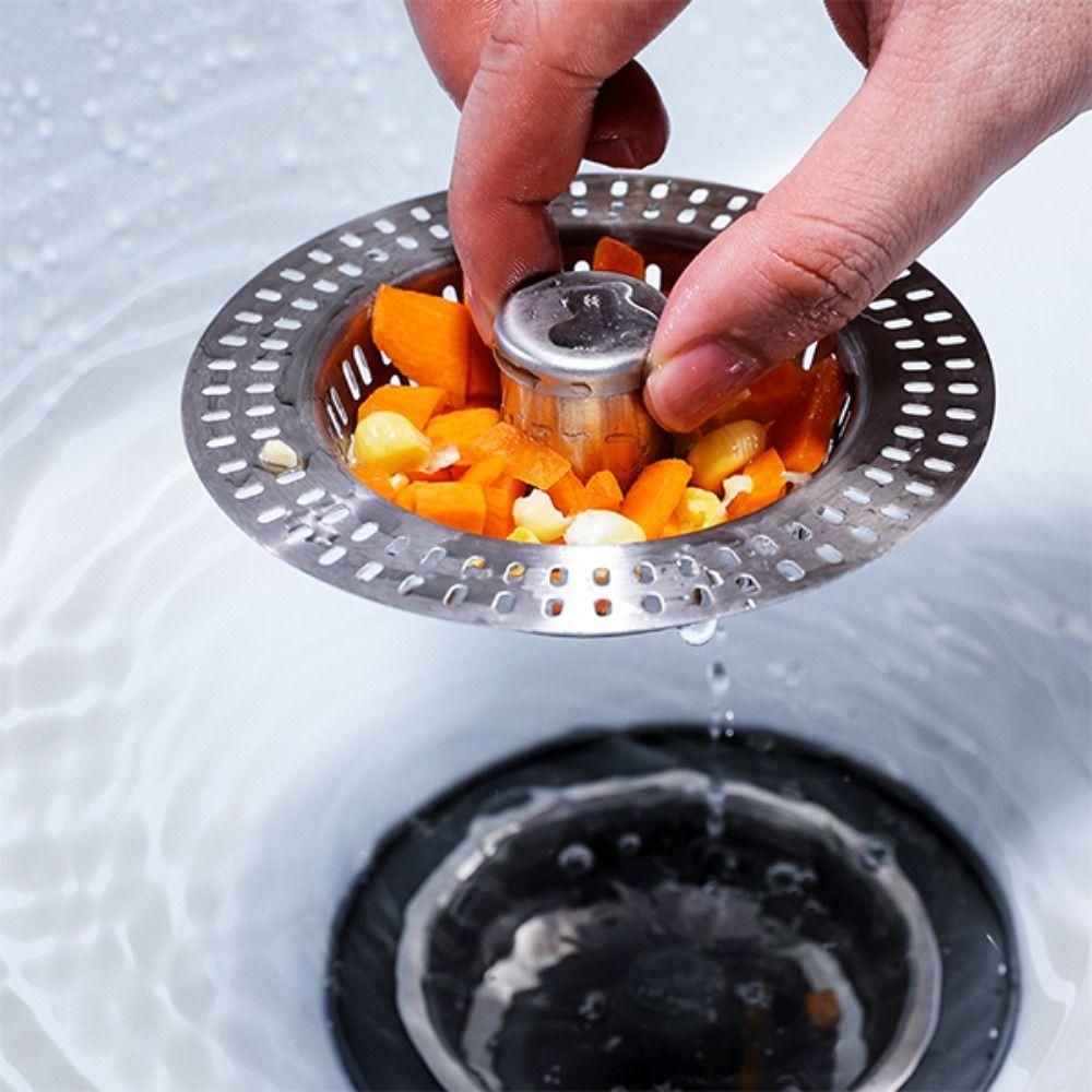 Bouncing 3 in 1 Kitchen Sink Drain Strainer Kitchen Sink Stopper  for US Standard 3-1/2" Drain