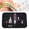 8Pcs/set Jewelry Making Tool Kits Pliers Set Round Nose Plier Side Cutting Pliers Wire Cutter Scissor Beading Tweezers