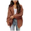 Women's Knitwear Loose Solid Color Cardigan  Sleeve Sweater Coat