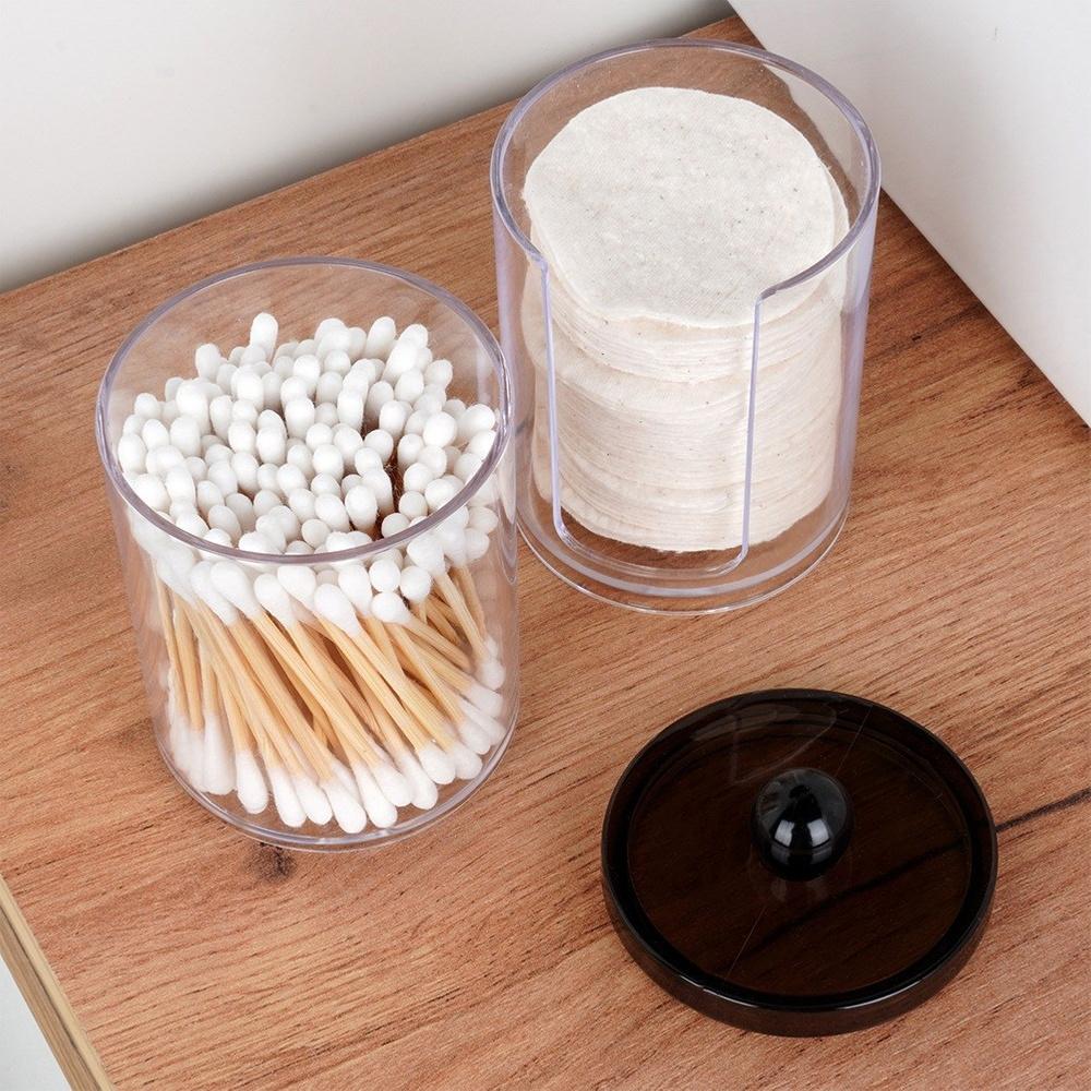 2-tier container for cotton buds and cotton pads