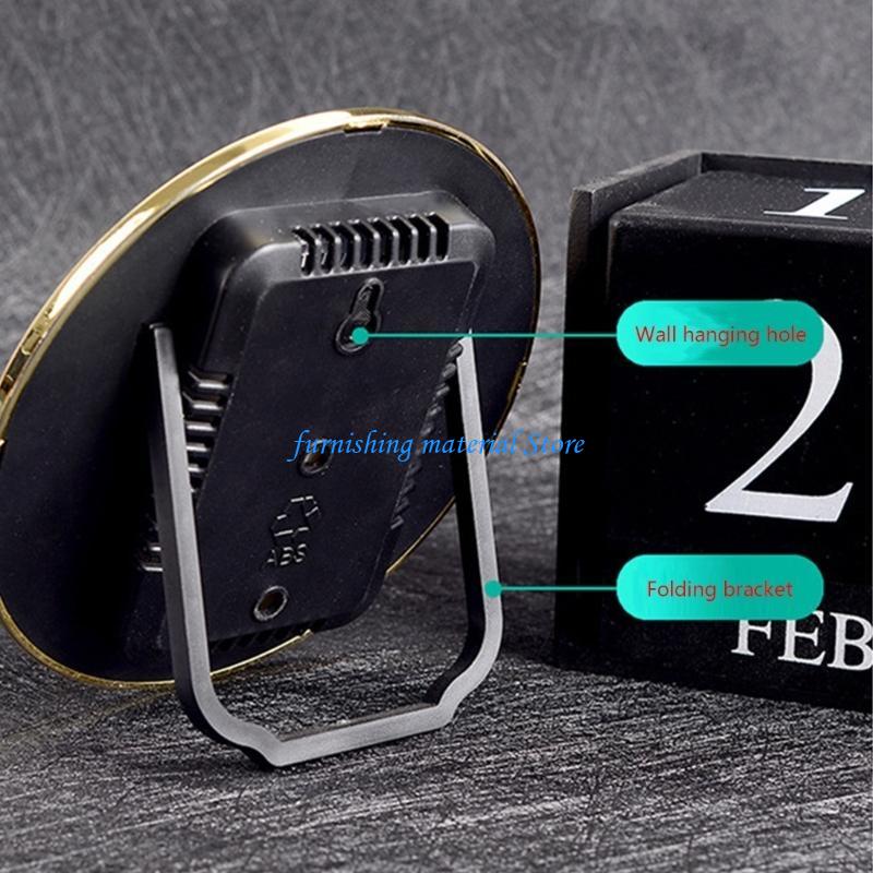 Y5GD Indoor Temperature Humidity Detector Sensor-Gauge Tabletop Analog-Thermometer Hygrometer Large Display for Home Office