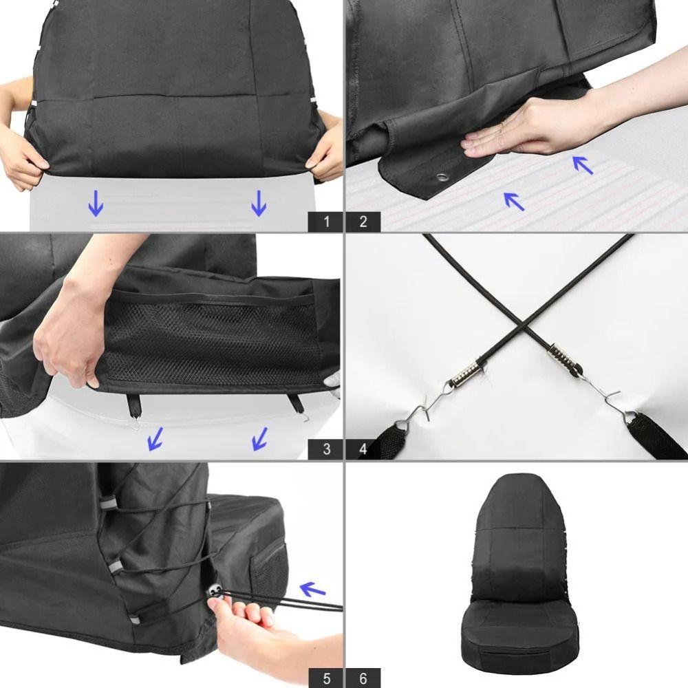 Anti-scratch Auto Seat Protector Oxford Cloth Car Seat Cushion Practical Car Front Seat Cover Car