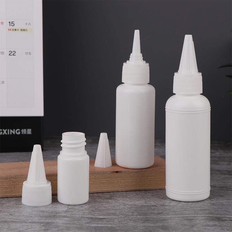 5/10/20/30/50/60/100 мл Белая бутылка с пипеткой-капельницей, с завинчивающейся крышкой, бутылки для жидкости для глаз, чернил, масла, пипетки, пигментов для краски