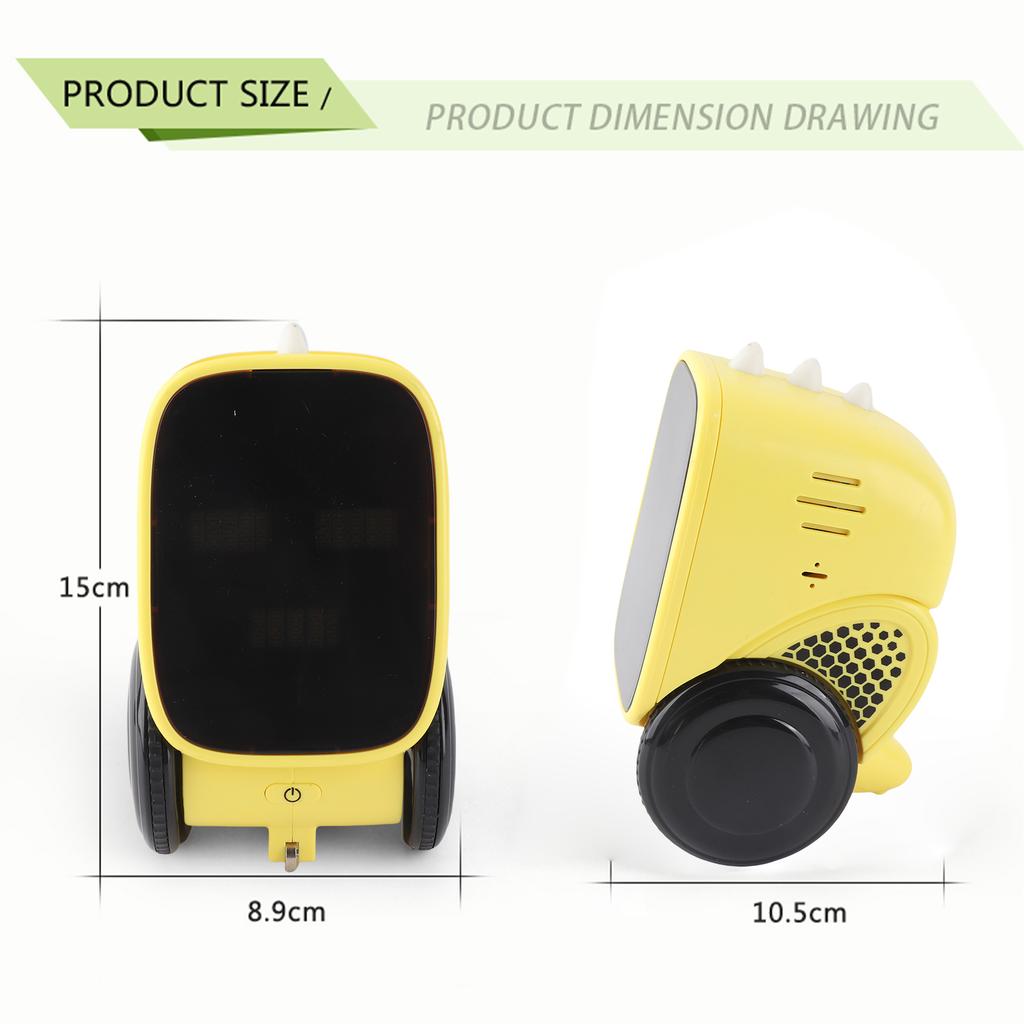 Intelligent Smart Talking Robot with Facial Expression Voice Recording Touch Sensor Gesture Control Mini Robotics