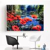 Diamond Painting Flower Lake Secenery Embroidery Handicraft Diamond Embroider Cross Stitch Wall Arts