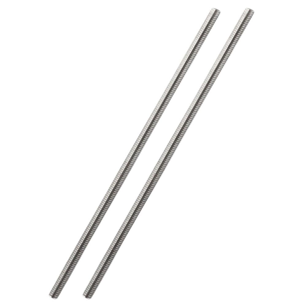 2PCS 304 Stainless Steel Long Threaded Screw Right Hand Threads Rods Bar Studs Hangers