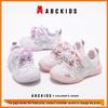 Abckids 2026 Весна Девочки Дышащие Спортивные Кроссовки на Липучках