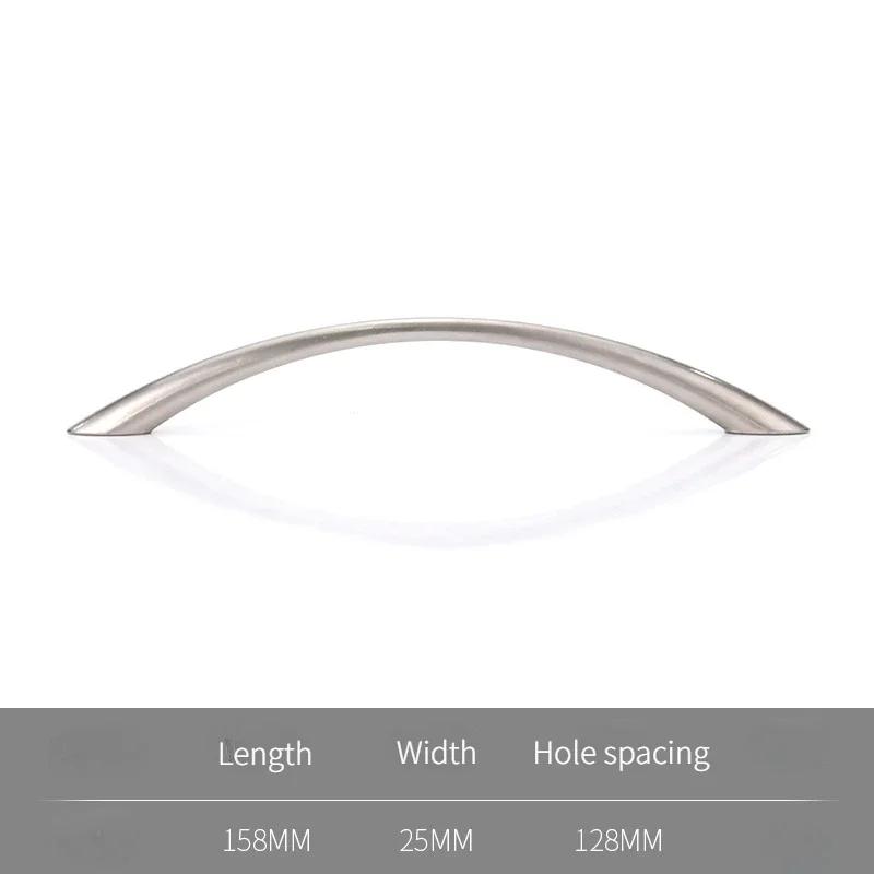 Zinc Alloy Furniture Handles Kitchen Cabinets Curved Drawers Cabinet Doors Dressing Tables Storage Rooms Wardrobes Handles