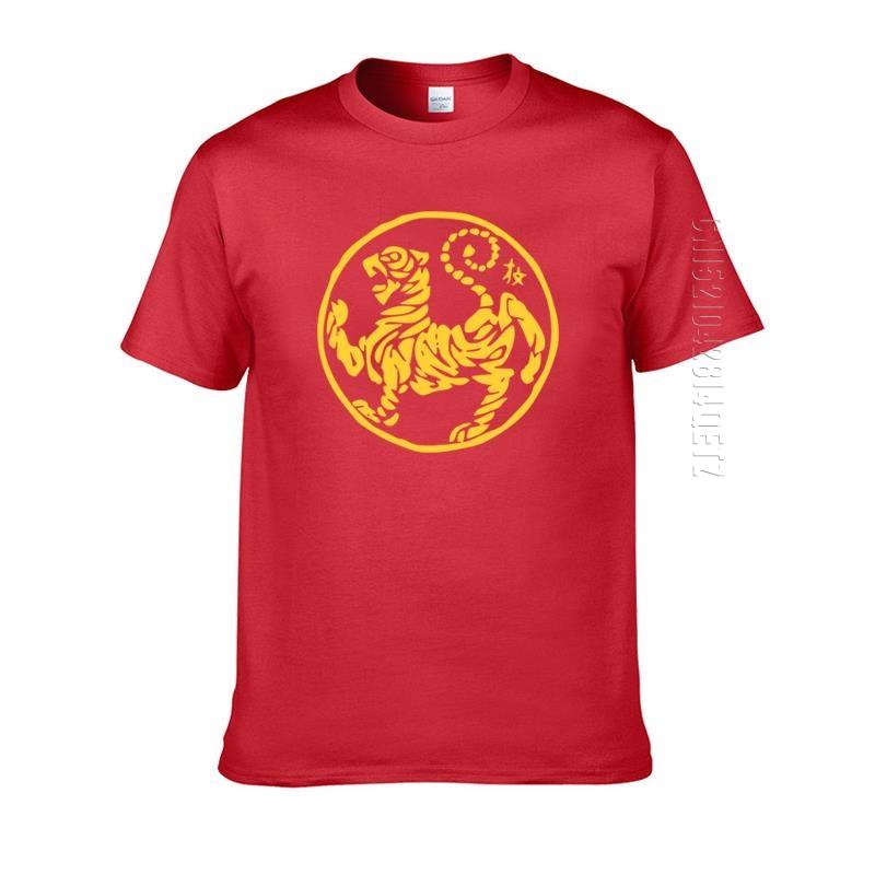 Летняя свободная мужская футболка с круглым вырезом Shotokan Tiger Karate, Мужской топ