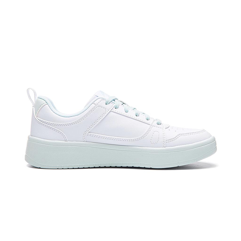 Li Ning Sunny Sky Летние Классические Цветные Блоки Свежие Универсальные Повседневные Прочные Дышащие Низкие Кеды для Скейтборда Детские Кроссовки Белый Синий AGCW492-4