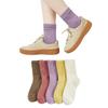 Crew Casual Heat Set of 5 [DAMILY] Women's Socks, Spring, Autumn, Winter, Colorful, Cute, Stylish, Cotton, Women's Socks, Socks, Breathable, Socks,