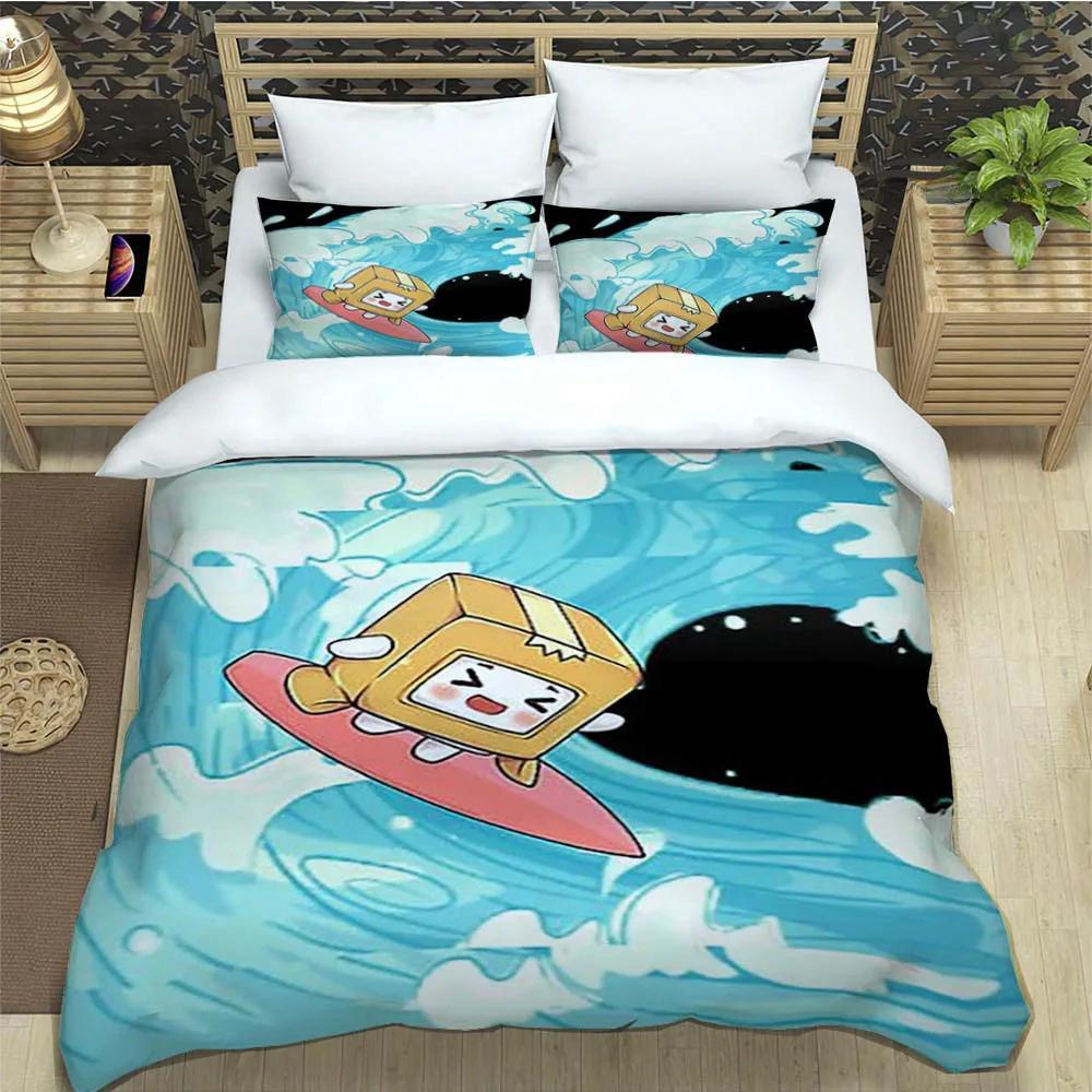 Lankybox Foxy Boxy Cute Bedding Collections Exquisite Bed Supplies Set Duvet Cover Bed Comforter Set Bedding Set Luxury Birthday Gift