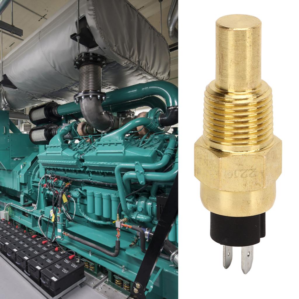 Датчик температуры воды 3/8NPT 3W Сигнализация перегрева Датчик температуры охлаждающей жидкости двигателя для дизельного генератора