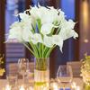 Artificial Flower Bulk Calla Lily Bouquet Real Touch Artificial Bride Bouquet PU Lily Bouquet for Home Wedding Party Decoration