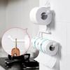 Adjustable Sanitary Plastic Tissue Holder Self Adhesive Kitchen Tissue Bathroom Tissue Storage