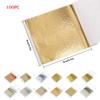100 Sheets Imitation Gold Foil Paper Leaf Gilding DIY Art Craft Paper Birthday Party Wedding Cake Dessert Decorations