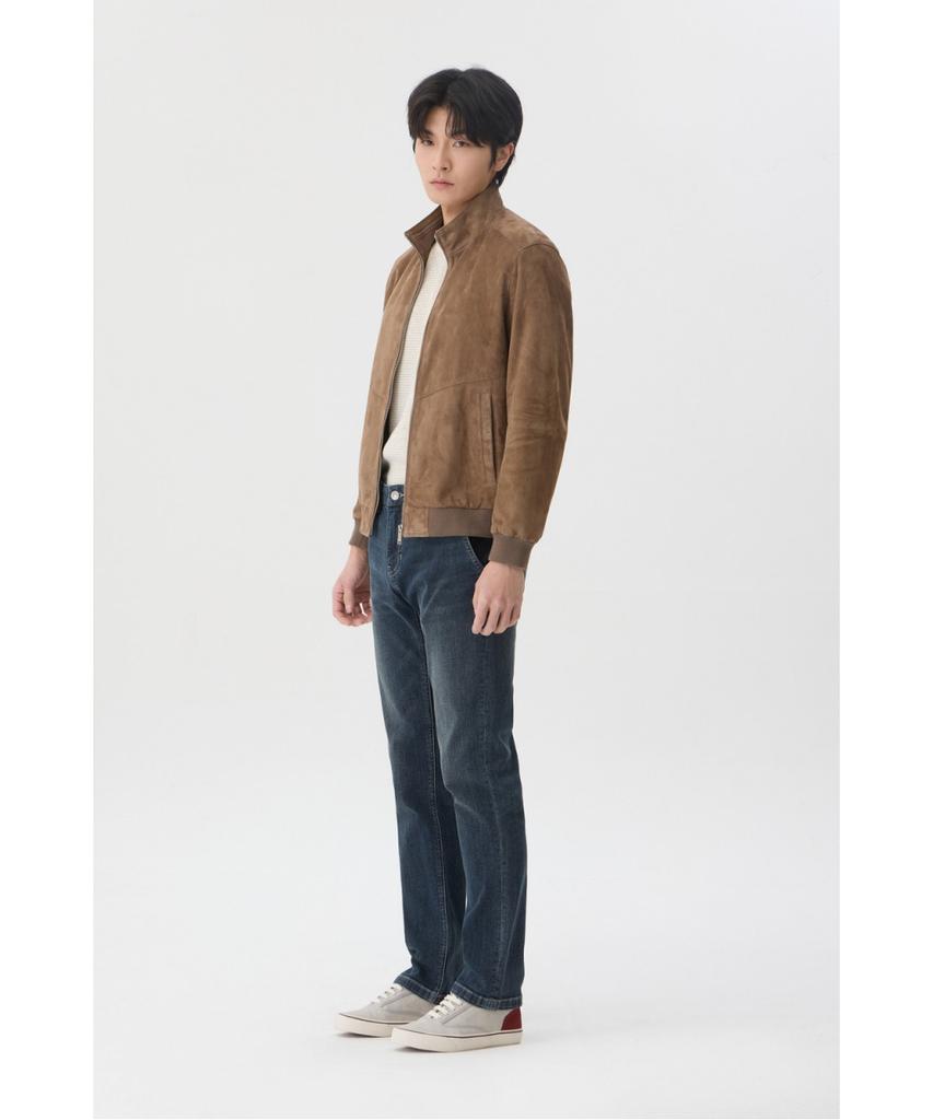 Brentwood [Boulder Leather] Goat Suede Blouson Brudx26111Bex