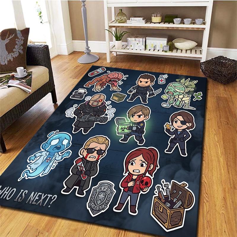 Resident Evil Carpet Rug For Living Room Bedroom Home Sofa Decoration Kids Play Nonslip Floor Mat