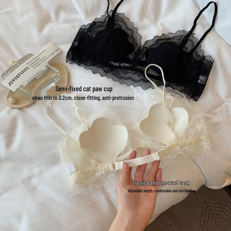 Элегантный бюстгальтер без косточек и с открытой спиной из французского кружева и сетки для женщин - Сексуальный, стройнящий дизайн с деликатной поддержкой