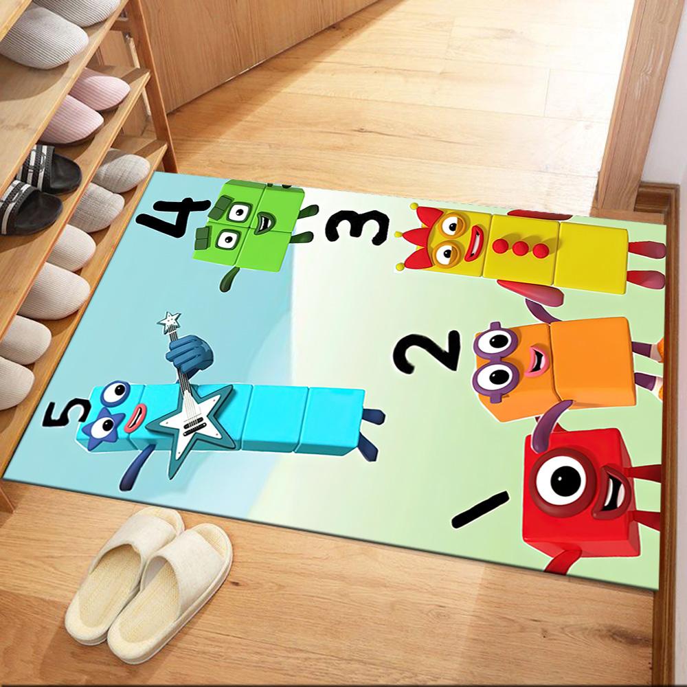 Numberblocks Area Rug Perfect For Playrooms Kitchen Hallway Dormitory Antislip Carpet Anime Office Decor Perfect Gift For Womenmen