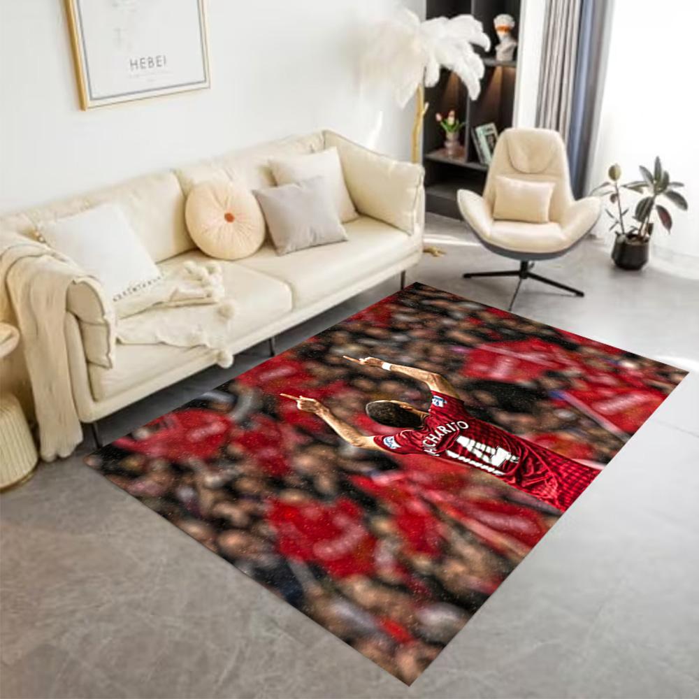 Zinedine Zidane's Leadership Style Carpet Design for Study room Dormitory Playrooms Outdoor Antislip Carpet Anime Office Decor