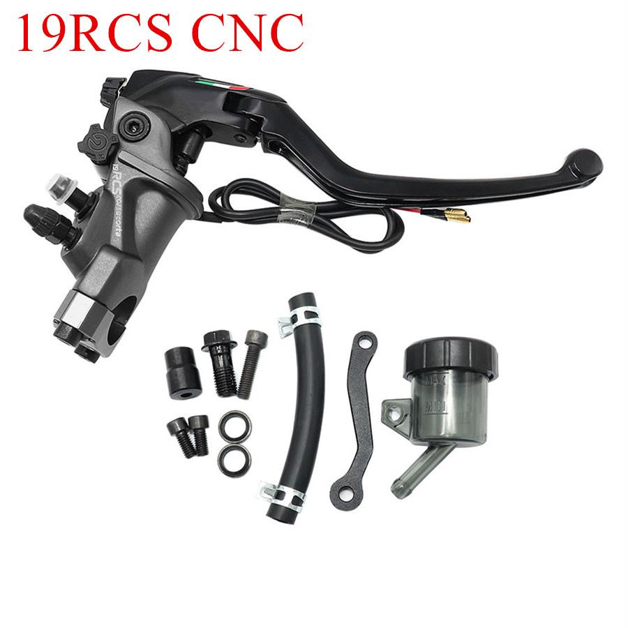 Right Side CNC 19 RCS Motorcycle Brake Master Cylinder Cable Clutch Radial Brake Pump 22mm Universal For Honda Yamaha Kawasaki Suzuki