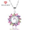 Creativity Zircon Peacock Necklace Pendant Multiple Colour Fashion  Wedding Engagement Jewelry