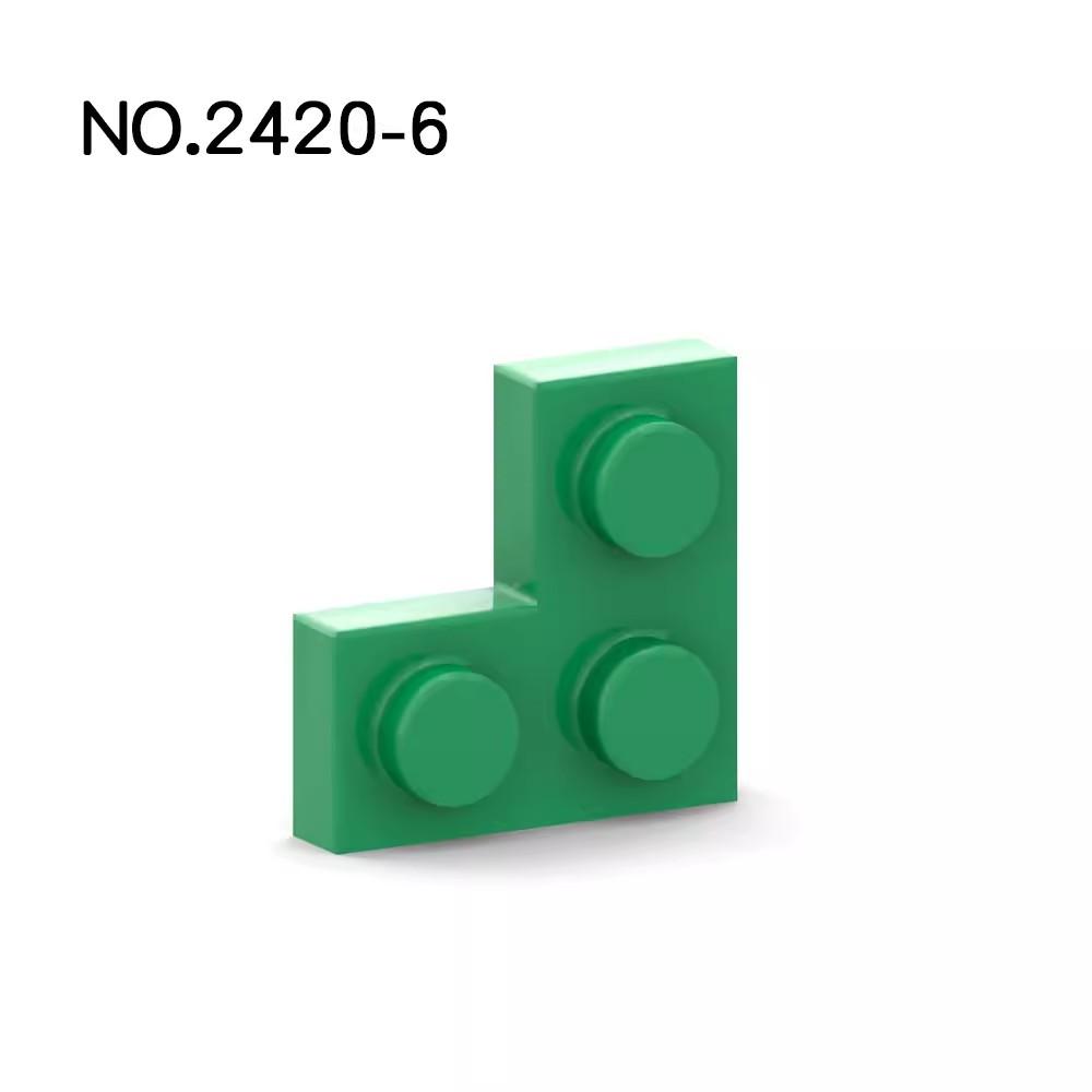 Нетоксичные 20 шт. Детали Moc 2420 Пластина 2x2 Угловая Совместимые Кирпичики DIY Сборка Строительные Блоки Частицы Детская Головоломка Развивающая Игрушка Подарок