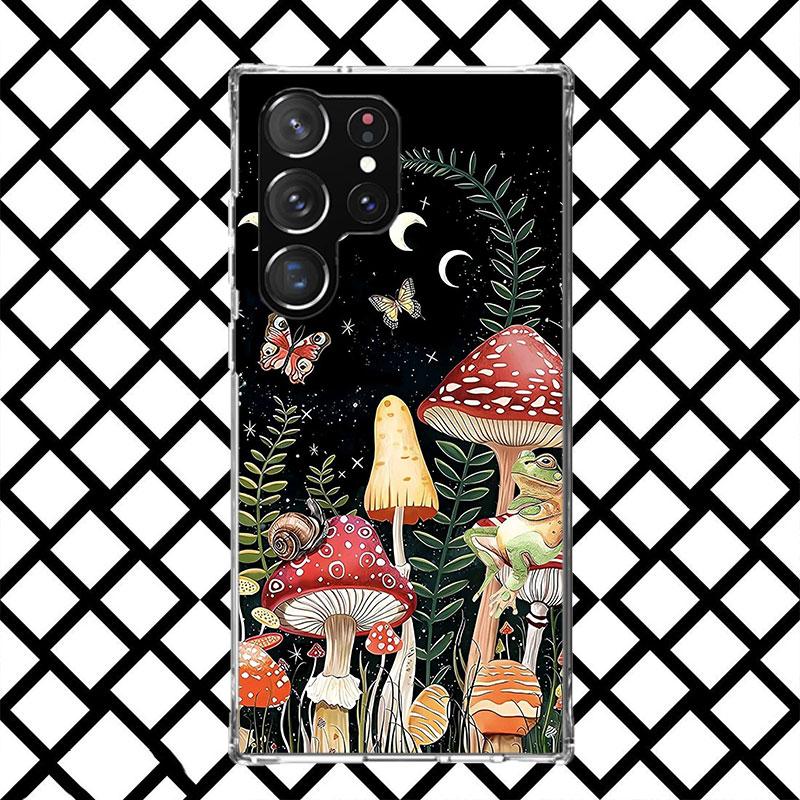 Colorful Mushroom Phone Case for Samsung Galaxy S26 S25 Edge S24 S23 Ultra S22 Plus S21 FE S20 + Soft Cover Print Fundas Galaxy