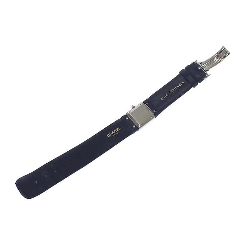 Chanel H0116 Часы черные/серебристые нержавеющая сталь/кожа женские черный циферблат